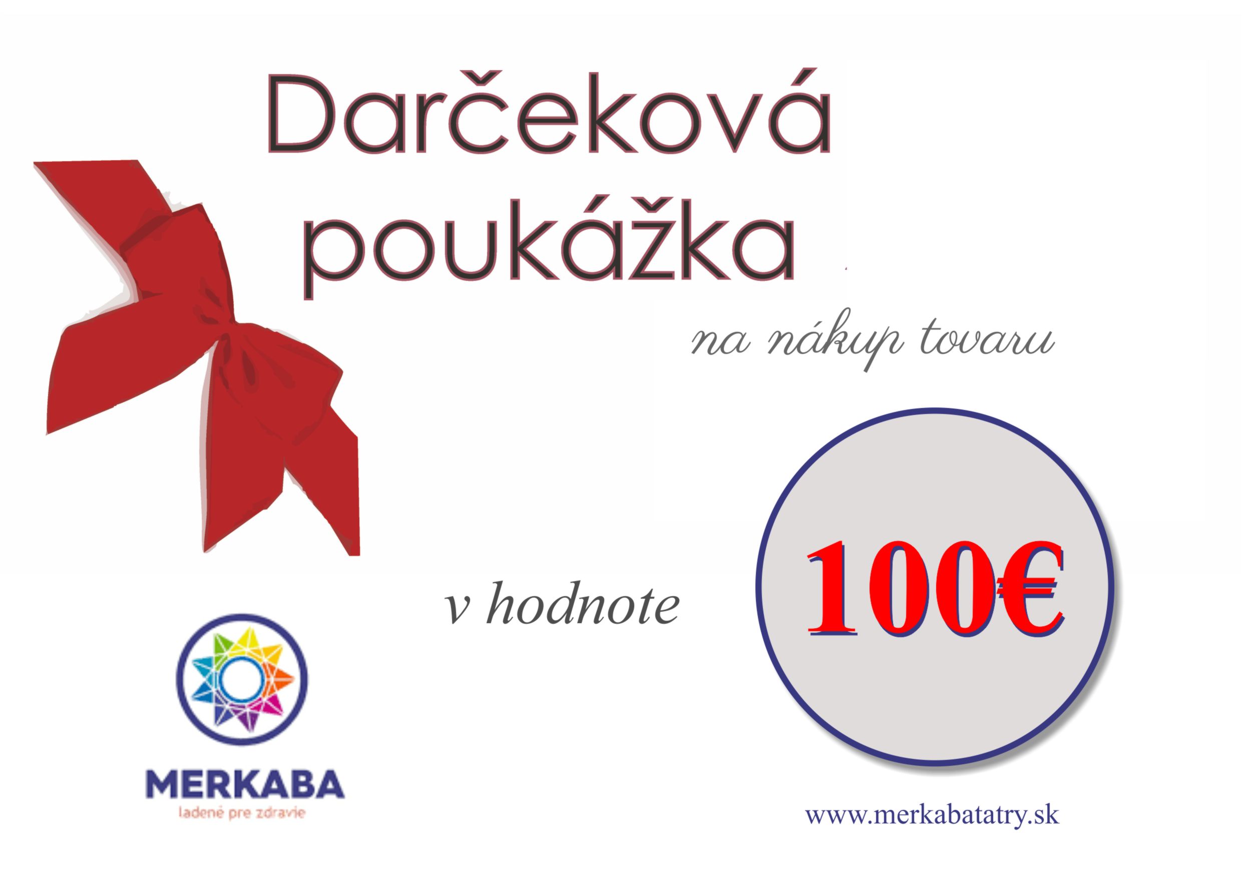 Darčekový poukaz v hodnote 100 EUR